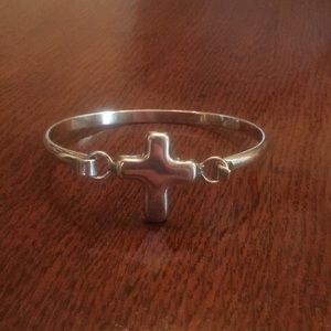 Real silver cross bracelet